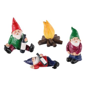 Puutarhatontut nuotiolla 4living 4-os