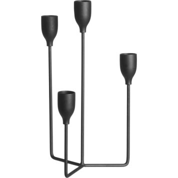 Kynttilänjalka 4-osainen 25 cm musta