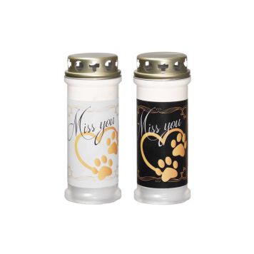 Hautakynttilä Polar lemmikille 40 h 17 cm