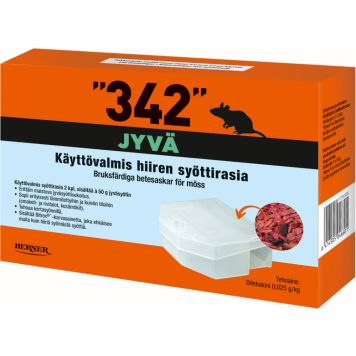 Hiirentorjunta syöttirasia 342 jyväsyötti 2 x 50 g