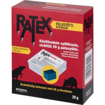 Palasyötti Ratex syöttirasiassa 20 g