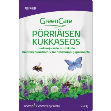 Pörriäisen kukkaseos Greencare puolivarjoiselle nurmikolle 20 g