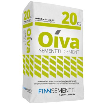 Sementti Finnsementti Oiva CEMII/B-M (S-LL) 52,5 N 20 kg
