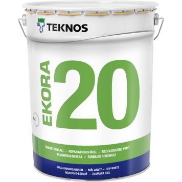 Remonttimaali Teknos Ekora 20 T1327 Maalarinvalkoinen 18 l