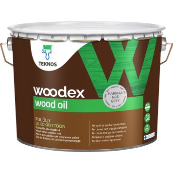 Puuöljy Teknos Woodex Wood Oil Harmaa 9 l