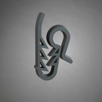 Rännikoukku Konstsmide Musta 5 kpl