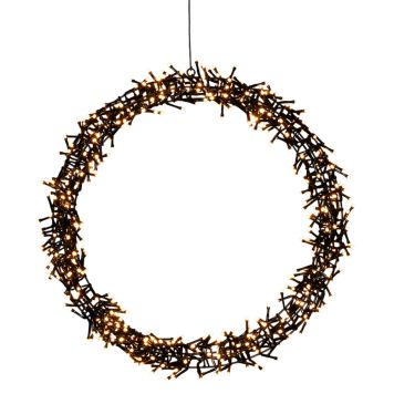LED-kranssi Konstsmide frostattu 600 x LED Ø 50 cm