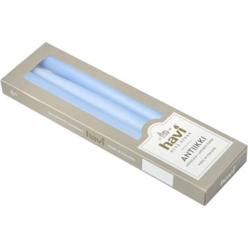 Antiikkikynttilä Havi 28 cm 4 kpl vaaleansininen