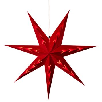 Samettitähti Konstsmide punainen Ø 78 cm