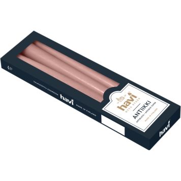 Antiikkikynttilä Havi 28 cm 4 kpl magnolia