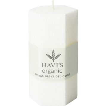 Pöytäkynttilä Havi's Olive Oil 5 x 10 cm valkoinen