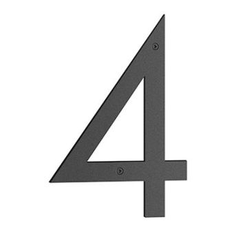 NORDIC Talonumero Beslagsboden numero 4 Musta