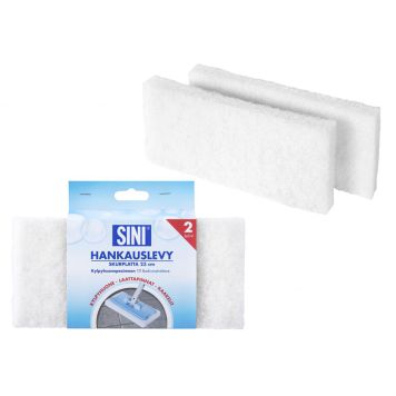 Hankauslevy Sini Kylpyhuonepesimeen 2 kpl Valkoinen 23 cm