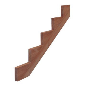 Porrasrunko Hortus 5-askelmaa Painekyllästetty  Ruskea