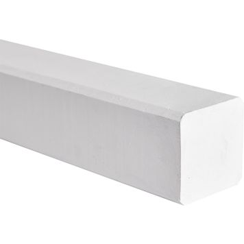 Puutolppa 6,8 x 6,8 x 188 cm valkoinen