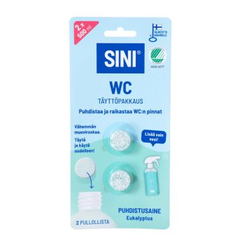 Puhdistusaine WC Sini Täyttöpakkaus Eukalyptus
