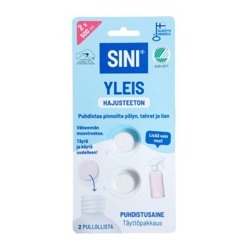 Puhdistusainetabletti Sini Yleis Hajusteeton Täyttöpakkaus 2 x 500 ml