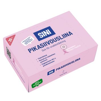 Pikasiivousliina Sini Roosa nauha 32 cm x 32 cm 20 kpl/pkt