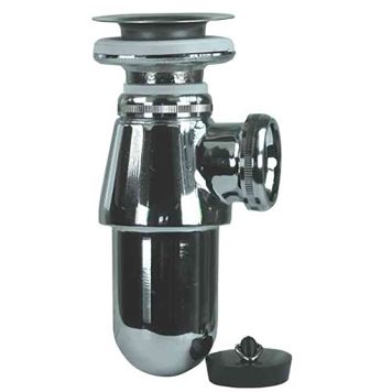 Vesilukko pohjaventtiilillä Gelia 32 mm, Kromi