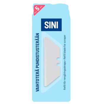 Puhdistusterän vaihtoterät Sini 5 kpl/kpl