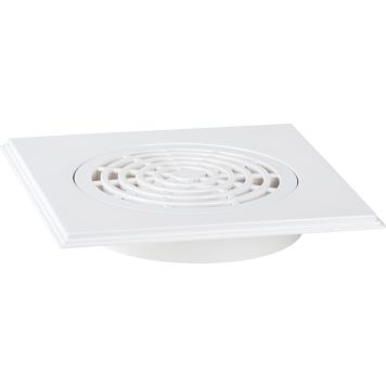 Neliö lattiakaivonkansi Gelia valkoinen 160 x 160 mm