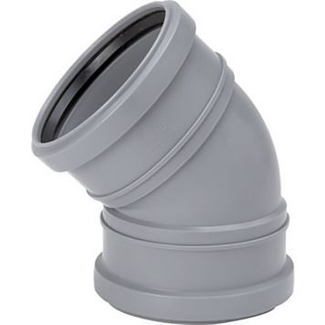 Muhvikulma Uponor 75 x 45°, Harmaa