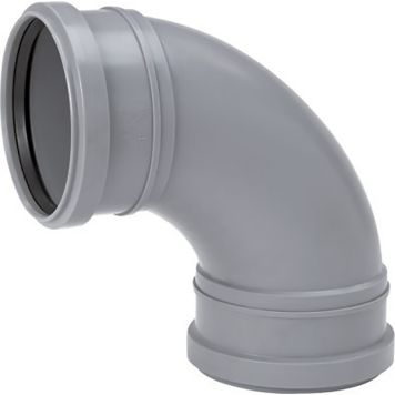 Muhvikulma Uponor 75 x 88,5°, Harmaa pyöristetty