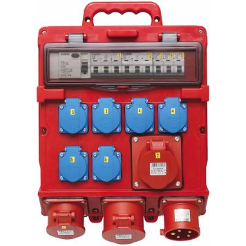 Työmaakeskus Malmbergs vikavirtasuoja 32A 290 x 310 x 110 mm