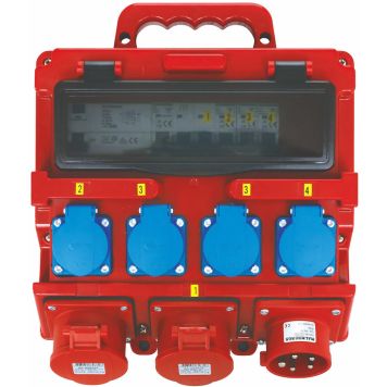 Työmaakeskus Malmbergs Vikavirtasuoja 16A 250 x 300 x 105 mm