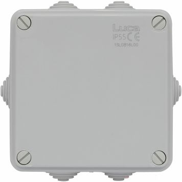 Kytkentäkotelo Malmbergs vaaleanharmaa 100 x 100 x 50 mm