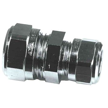 Puserrusliitin Gelia 10 x 8 mm, Kromi