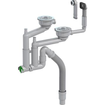 Keittiövesilukko Prevex Smartloc 2-altainen 114 mm