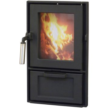 Tulipesänluukku Pisla HTT 436 Musta 24,8 x 42,3 cm