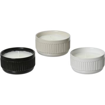 Puutarhakynttilä Citronella kulhossa 12 x 6 cm lajitelma