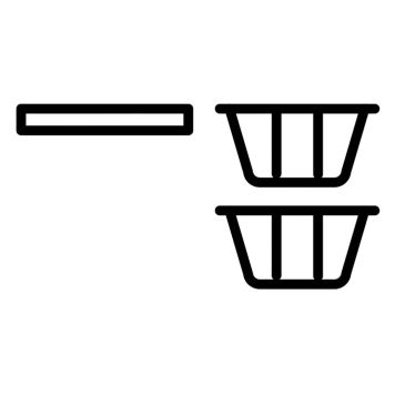 Add-On Temal 1 x hylly 2 x säilytyskori 45 x 43 cm