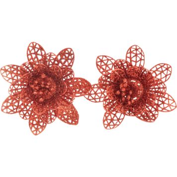 Filigraanikukka 10 cm 2 kpl punainen