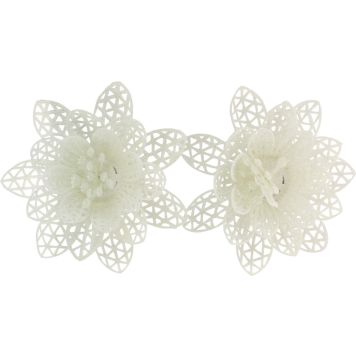 Filigraanikukka 10 cm 2 kpl valkoinen