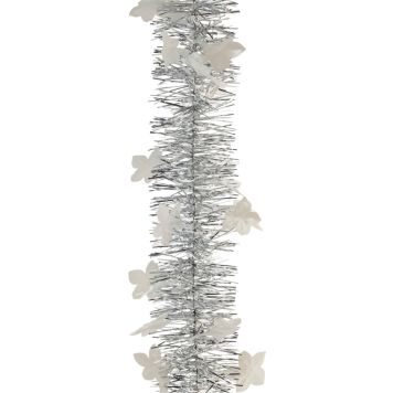 Ruusupunos 80 mm x 2 m hopeavalkoinen