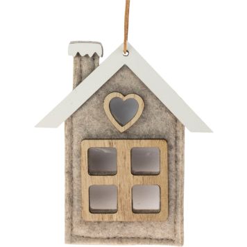 Joulukoriste talo 9 x 11 cm