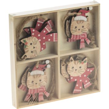 Joulukoriste koirat ja kissat 5,5 cm lajitelma