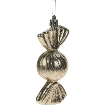 Joulukoriste karkki 10 cm shampanja