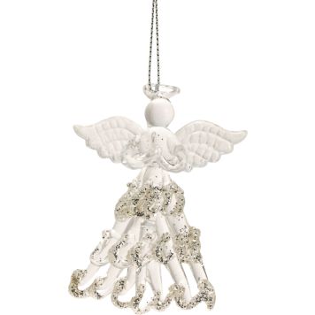 Joulukoriste lasienkeli 7 cm kirkas