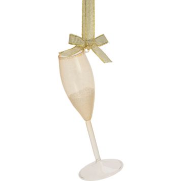 Joulukoriste shampanjalasi 14 cm