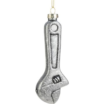 Joulukoriste jakoavain 5 x 14 cm hopeakimalle