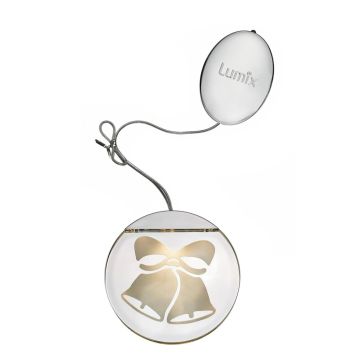 Ikkunakoriste Krinner Lumix Joulukello Ø 10 cm