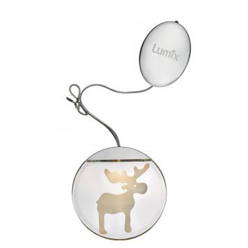 Ikkunakoriste Krinner Lumix Hirvi Ø 10 cm