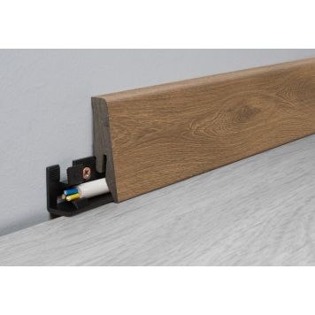 Jalkalista Logoclic K58C Element Flex Tammi Delania 18 x 58 x 2600 mm