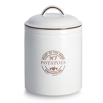 Säilytysastia Potatoes Zeller Keraaminen Valkoinen