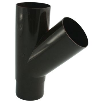 Haaraputki 45° Marley DN 105/105 ruskea