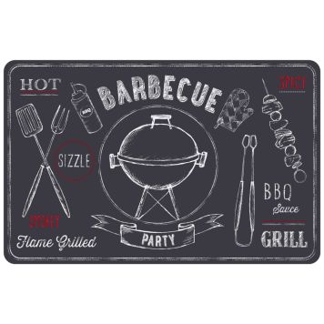 Tabletti Rio Barbecue 44 x 29 cm Musta